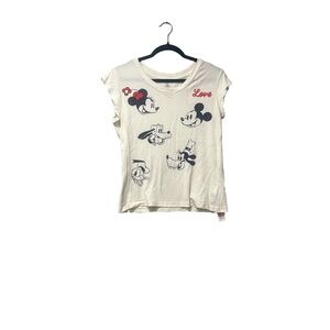 Disney Cream Tee with Mickey and Friends